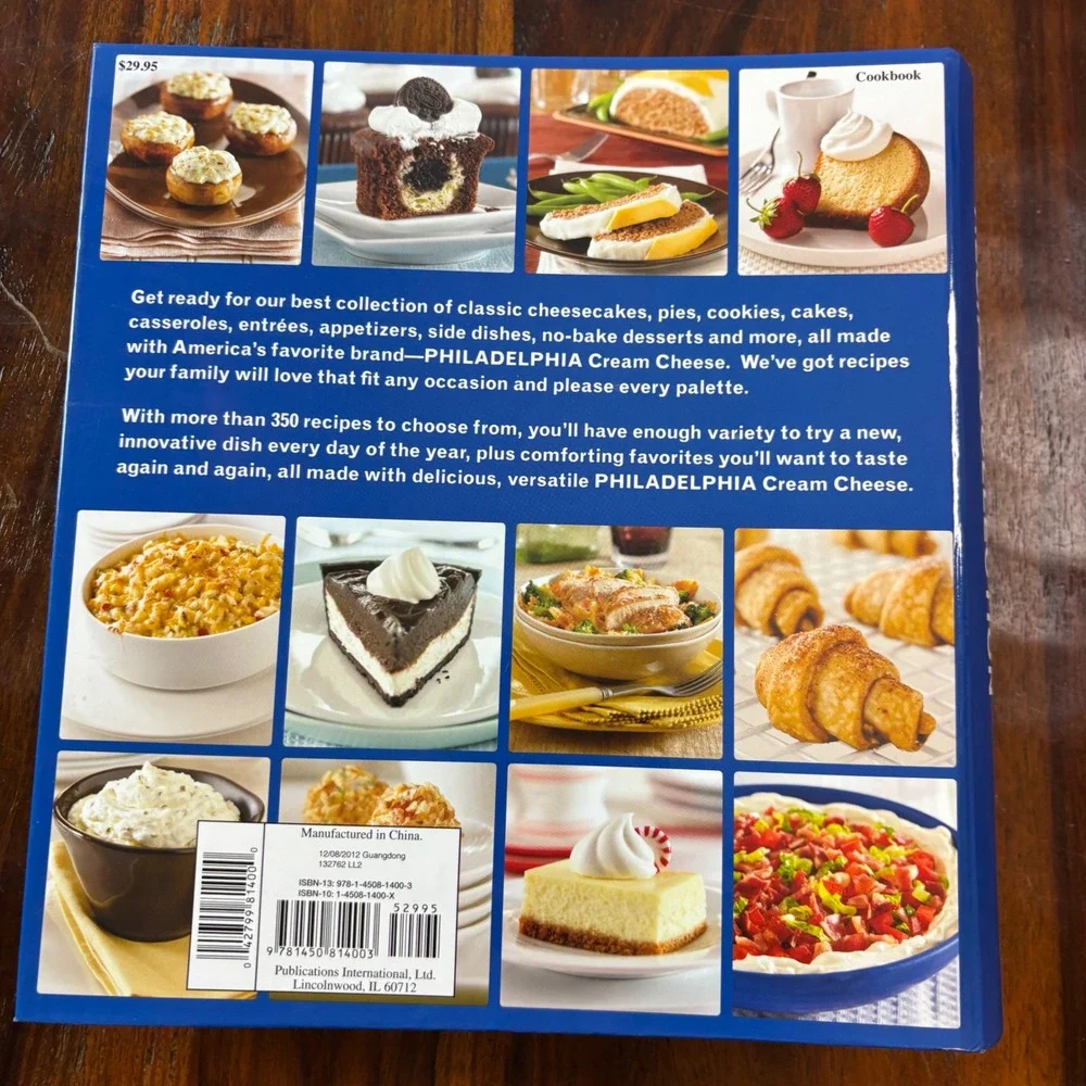Philadelphia Cream Cheese Recipe Collection Binder 350+ Recipes 2012 Cookery